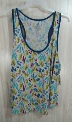New Secret Treasures Sleepwear Tank Top Size 2X 18 20 Gray Leopards Sleeveless - Image 1 of 4
