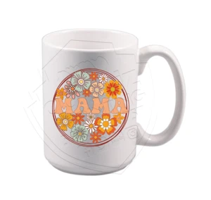 Mama Circle Flower Design on Mug Mother's Day - Picture 1 of 1