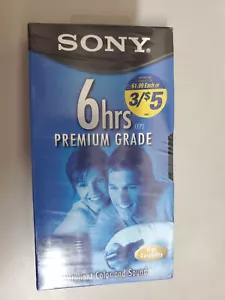 Sony Premium Grade VHS Blank Video Tape T-120VL (neu, versiegelt) - Bild 1 von 2