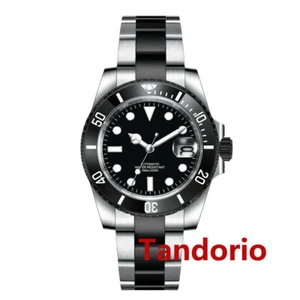40mm Two Tone Sterile Black NH35A Sapphire Glass Automatic Mens Watch Oyster - Picture 1 of 5