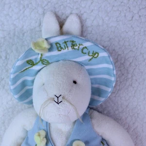 BUNNIES BY THE BAY PLUSH BUTTERCUP 12" STUFFED BEANIES ANIMAL VINTAGE HALLMARK - Picture 1 of 8