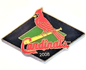 2008 MLB Baseball St Louis Cardinals Baseball Bat Hat Pin Lapel Pin - Picture 1 of 1