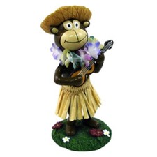 Miniature 4" Hawaii Hawaiian Hula Monkey Dashboard Bobble Doll