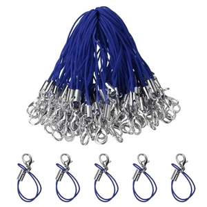 200 pièces fermoir homard cordons fermoir sangle lanière breloque corde bleu marine - Photo 1/6