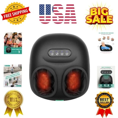 Máquina masajeadora de pies con calor, rodadura, amasado profundo, masaje de pies Shiatsu... Foto 1 de 4