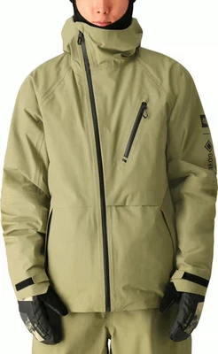 686 男式 Gore-Tex Hydra Down Thermagraph 夹克鼠尾草全新带标签,尺寸 L — 第 1/4 张图片