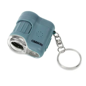 Carson 20x MicroMini LED Lighted Pocket Microscope, Blue, MM-280B - Picture 1 of 6