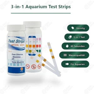 50X Tiras reactivas de agua para piscina 6 en 1 piscina medición alcalinidad pH cloro - Imagen 1 de 8