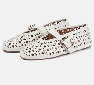 Yishaweiqi Hollow Out Ballet Flats Shoes for Women Dress Summer Shoes size 7 - Picture 1 of 6