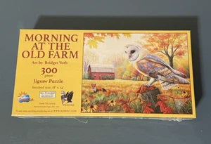 SunsOut NWT/SEALED - MORNING AT THE OLD FARM 300 pc Puzzle art by: Bridget Voth - Picture 1 of 3