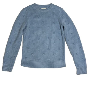 Suéter tejido bobble azul Lucky Brand para mujer’s S suéter texturizado cuello redondo Y2K - Imagen 1 de 6
