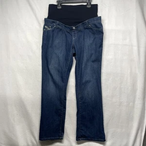 Maternity Jeans Womens XL Western Bootcut Stretch Denim Embellished Pockets - Picture 1 of 6