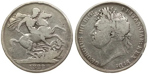 Großbritannien - Krone 1822 - König Georg IV., Silber - Bild 1 von 3