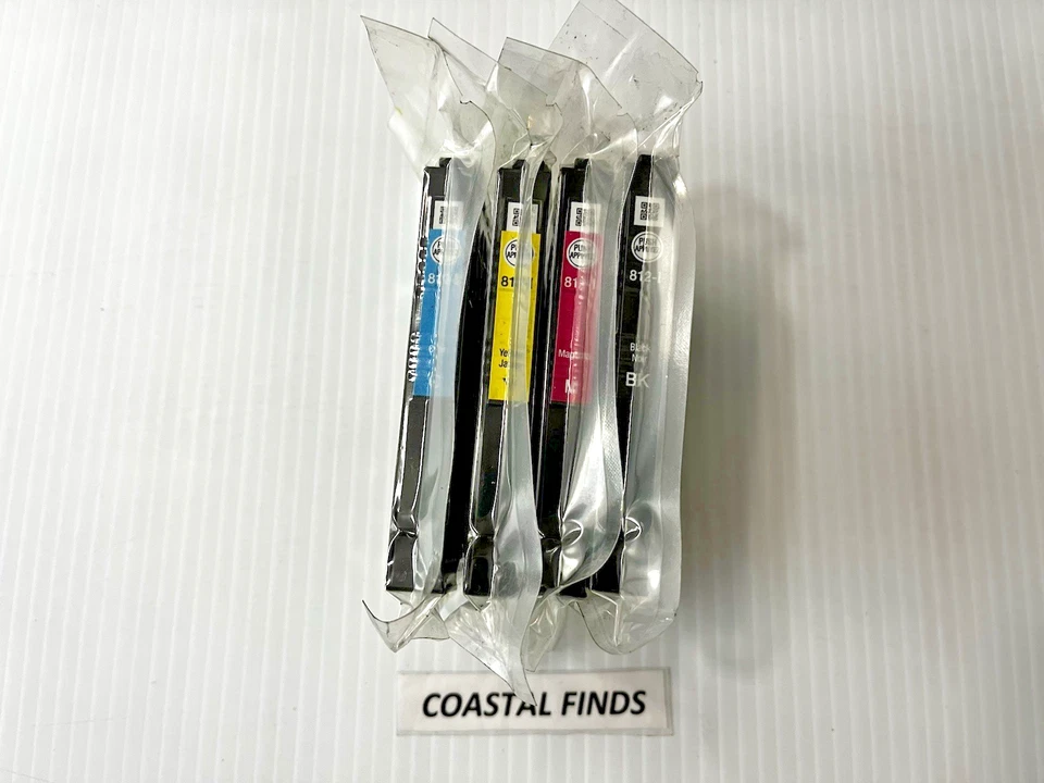 Epson 812 Ink Cartridge CMYK Set of 4 INITIAL NEW OEM Sealed 812i WF PRO 7820 - Image 1 of 1