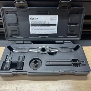 Sata Tools 5 Pc Ratcheting Tap and Die Drive Tool Set Tap Wrench Die ST50402 - Picture 1 of 8