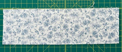 Henry Glass blue toile fabric Quilting Bug Fabric SCRAP 6" x 20" READ DESC - Image 1 of 2