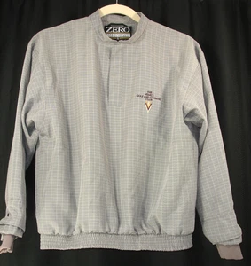 Suéter rompevientos gris a presión con cuarto de manga larga Zero Restriction para hombre M - Imagen 1 de 9