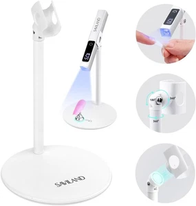 U V Nail Lamp Stand: Sturdy U V Light Stand for Gel Nails Polish 360° Adjustable - Picture 1 of 5