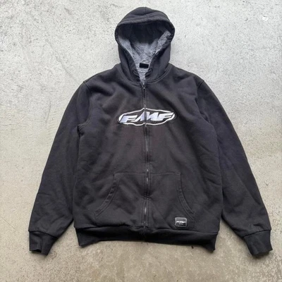 Chaqueta con cremallera forrada Sherpa de principios de la década de 2000 FMF Racing ropa deportiva para motocicleta Foto 1 de 4