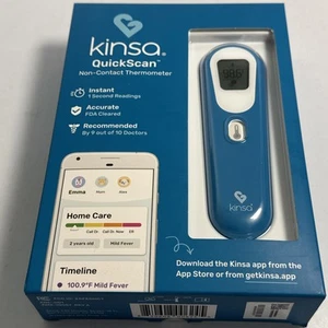 Kinsa Quick Scan berührungsloses intelligentes digitales Bluetooth Thermometer 1 Sek. Messwerte - Bild 1 von 7