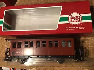 More details for lgb g gauge 31340 passenger coach suburban rhb good condition boxed