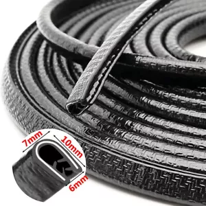10M Car Door Edge Guard Protector Strips Heavy Duty U Shape Rubber Seal Car Door - Picture 1 of 11