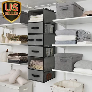 Bundle of 1-Pack Baby Closet Organizer & 1-Pack Hanging Storage Shelves - Picture 1 of 9