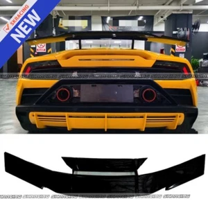 Glossy Black FRP Car Rear Spoiler Wing Base Kits Fits Lamborghini Huracan EVO - Picture 1 of 14