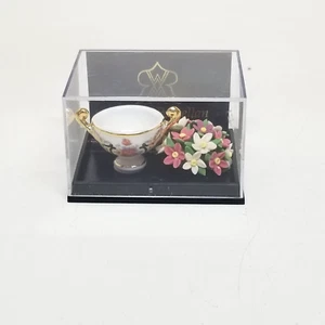 Reutter Germany vaso e fiori porcellana miniatura casa delle bambole accessori - Foto 1 di 7