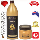 ❤❤ COCOCHOCO Pro GOLD Brazil Keratin Hair Treatment 1000ml + REPAIR Mask 500ml
