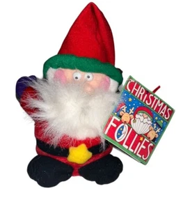 Vintage 90s International Silver Christmas Follies Plush Moves Sound Works NWT - Picture 1 of 8