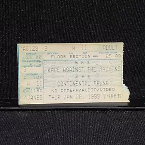 Boleto de concierto Rage Against The Machine Continental Arena de colección 1999 - Imagen 1 de 2