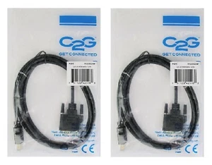 PACK DE DOS - Cable de Video 2M HDMI a DVI C2G 42516 - 6.56' - Imagen 1 de 3