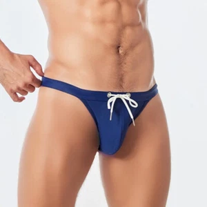 Sexy Mens Swim Briefs Bikini Swimwear Swimming Trunks Beach Shorts Swimsuit - Picture 1 of 20