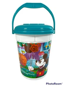 WDW Parks Popcorn Eimer blau Mickey Mouse mit Deckel verschiedene Snacks Lebensmittel SAUBER - Bild 1 von 6