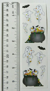 Mrs Grossman GHOSTLY BREW, Reflections - Strip of Halloween Stickers - Picture 1 of 2