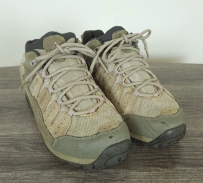 Columbia Pima Trail Hiking Shoes Womens Sz 10 Sneakers BL3199 Beige Brown Suede - Image 1 of 4