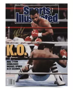 Mike Tyson Autographed SI Cover July 4th, 1988 "WBC Heavyweight Title" 15x20 UDA - Picture 1 of 3