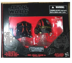 Star Wars Black Series Die-Cast Metal Helme TIE FIGHT PILOT ELITE & POE DAMERO - Bild 1 von 2