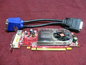 AMD ATI Radeon B276 HD2400xt PCI-E & Dual Monitor Adapter w. VGA cord - Picture 1 of 8