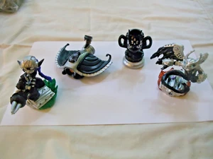 Lote de 4 Skylanders Dark Spitfire Super Shot Stealth Elf Kaos Trophy Sea Shadow - Imagen 1 de 10