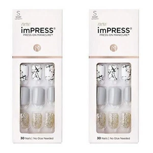 Kiss imPRESS Medium Kunstnägel Hero (30 Nails ) 83771 2Stück Neu - Bild 1 von 1