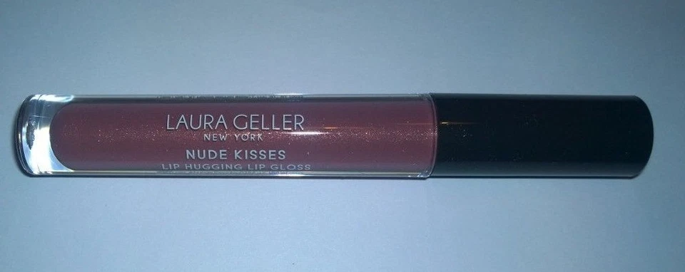 Laura Geller Nude Kisses Lipgloss - First Date (Pink Mauve w/Gold Shimmer) New - Image 1 of 1