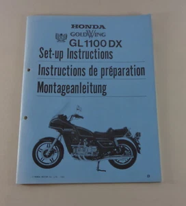 Instrucciones de Montaje / Kit Up Manual Honda Gl 1100 Dx Goldwing Stand 1980 - Imagen 1 de 1