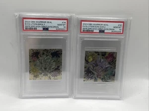 2023 DBS PSA 10 Son Goku And Broly Wafer Sticker Holo - Bild 1 von 2
