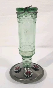 VTG WOODSTREAM HUMMINGBIRD FEEDER (GLASS BOTTLE) MADE IN THE USA UGC - Picture 1 of 7