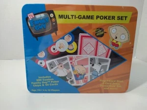 Family Guy Poker Set 200 Custom Poker Chips and Cards - Picture 1 of 7
