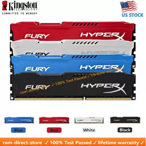 Kingston HyperX FURY DDR3 8GB 16GB 32G 1600 1866 1333 Desktop Memory RAM DIMM - Picture 1 of 12