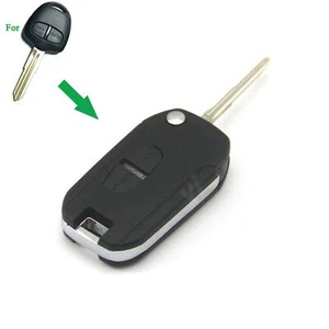 Remodel Remote Flip Key Shell Case For Mitsubishi Outlander Lancer EVO 2BT Right - Picture 1 of 6