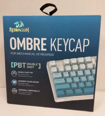 Redragon A134 Blue Ombre Keycaps PBT Double Shot - 104PCS - Image 1 of 3